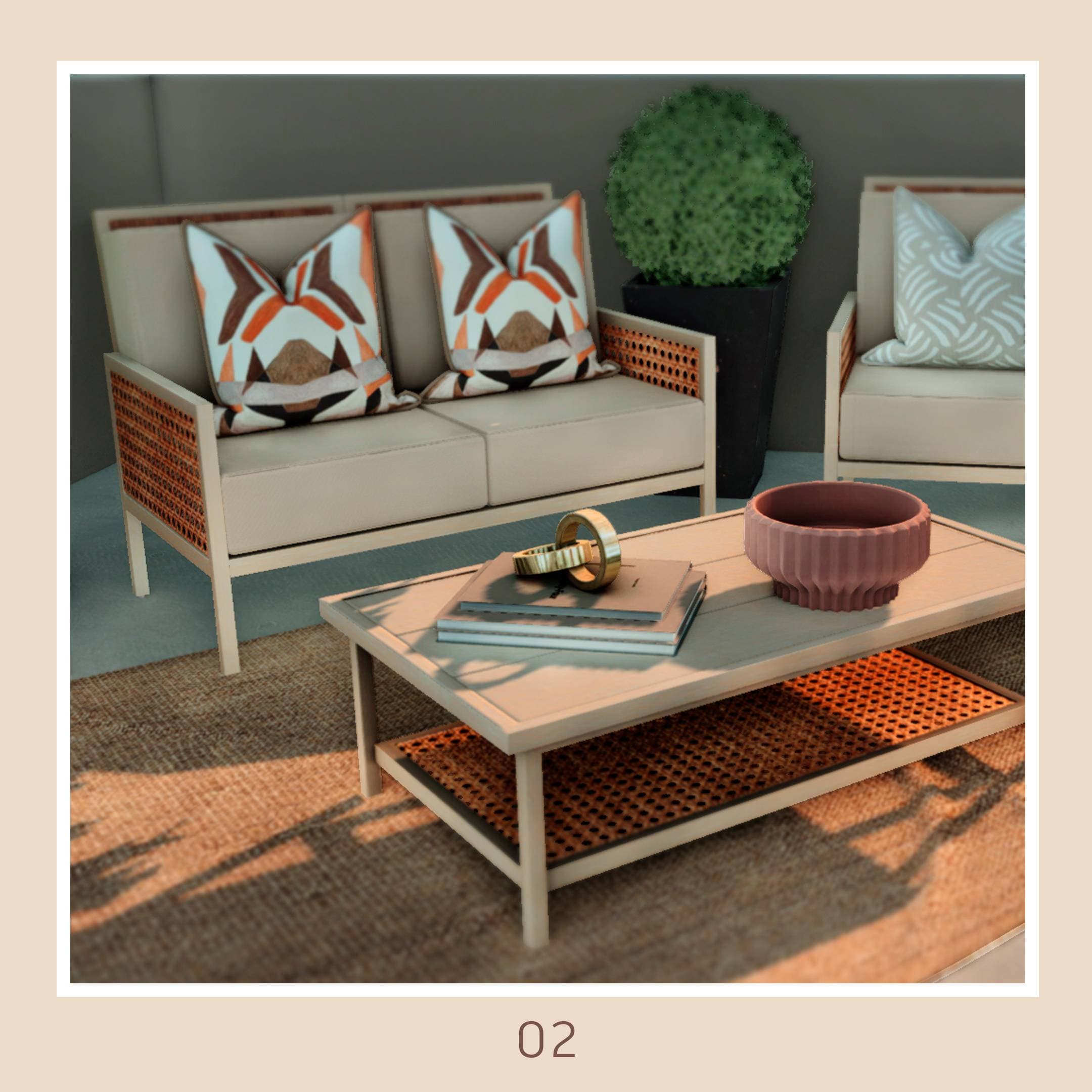 Галерея мода Набор мебели для патио Clio set #1